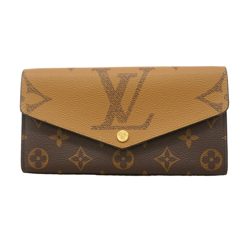 Louis Vuitton Monogram Giant Reverse Portefeuille Sarah Long Wallet M80726 Br...